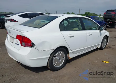 2007 Honda Civic Hybrid from USA, damaged, VIN JHMFA36257S023594